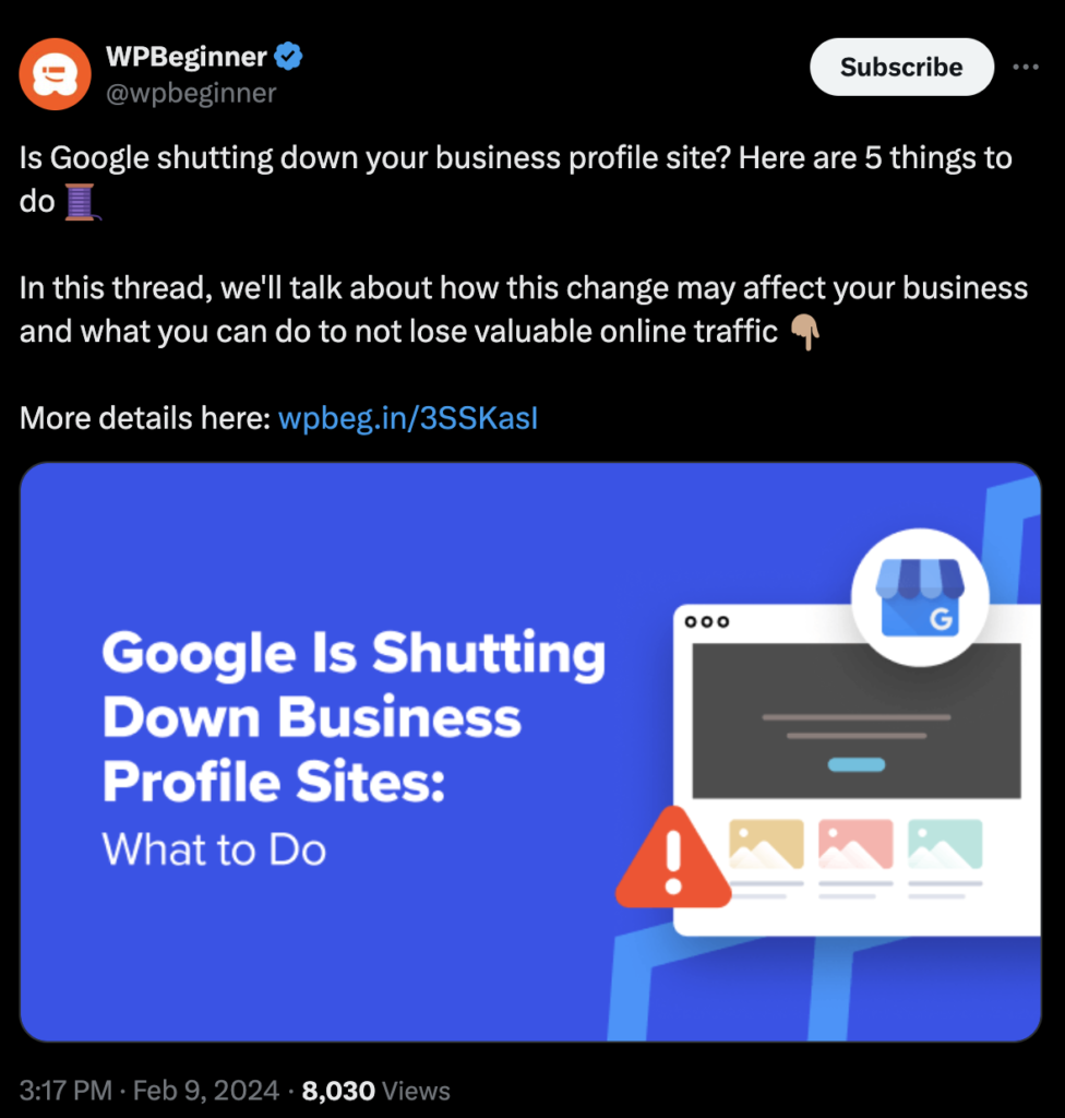 Google Is Shutting Down Business Profile Sites - 5 Things to Do